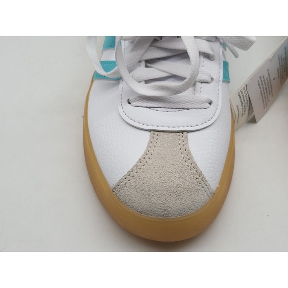 Adidas VL Court 3.0 Womens Sneakers White Aqua Gum Shoes Sole Size 6.5 JQ7253 - Picture 4 of 15